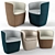 MisuraEmme Surface: Elegant Chair in Three Colors 3D model small image 1