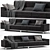 Elegant Jeremy 5/6 Seater Denelli Sofa 3D model small image 1