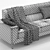 Elegant Jeremy 5/6 Seater Denelli Sofa 3D model small image 3