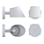 Modern Metal Wall Lamp: Lampatron MANO 3D model small image 3