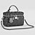 Luxury Louis Vuitton Vanity PM Sleek Black Mode 3D model small image 3