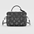 Luxury Louis Vuitton Vanity PM Sleek Black Mode 3D model small image 5