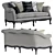 Gianfranco Ferre Nashville Two-Seat Sofa 3D model small image 2