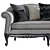 Gianfranco Ferre Nashville Two-Seat Sofa 3D model small image 4