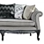 Gianfranco Ferre Home Nashville 3-Seat Sofa 3D model small image 4