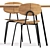 Sleek Agave Dining Set 3D model small image 3