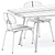 Sleek Agave Dining Set 3D model small image 5