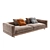 Luxurious Minotti Alexander Low Sofa (274cm) 3D model small image 1