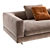 Luxurious Minotti Alexander Low Sofa (274cm) 3D model small image 3