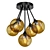 Elegant 5-Light Cluster Globe Pendant 3D model small image 1