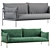 Kaba 2-Seater Outdoor Sofa: Sleek and Stylish Garden Seating 3D model small image 4
