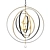 Elegant Luna 9-Light Foyer Chandelier 3D model small image 1