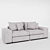 Modern Comfort: Vista Grande Sofa 3D model small image 1