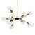 Antique Brass 9-Light Sputnik Pendant 3D model small image 1