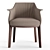 Poltrona Frau Archibald Dining Chair 3D model small image 2