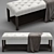 Cozy Chambers Tufted Bench 3D model small image 1
