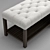 Cozy Chambers Tufted Bench 3D model small image 2