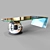  Elegant Glass Coffee Table 3D model small image 1