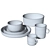 Elegant Black Clay Dinnerware Set 3D model small image 2