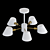 Modern Metal Pendant Lamp - Lampatron MANO 5 3D model small image 2