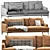 Elegant Poliform Bellport Sofa 3D model small image 3