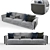 Sleek and Stylish Modern Sofa 3D model small image 1