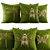 Luxury Velvet Pillows - Gold & Faux Leather 3D model small image 1