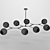 Vintage Industrial Chandelier 3D model small image 4