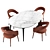 Modern Link Dining Set 3D model small image 4