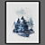 Sleek Black Framed Art 3D model small image 1