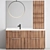 Modern Stylish White Bookcase 3D model small image 1