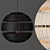 Montauk Rattan Pendant - Stylish and Versatile Lighting 3D model small image 1