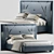 Sleek Dream Designer Bed 3D model small image 1