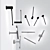 Modern Wall Lighting Collection: Colibri and MOSCA 3D model small image 1