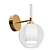 Rustic Bronze Wall Sconce 3D model small image 1