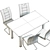 Elegance Set: Sabina Chair & Dakar Table 3D model small image 4