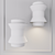 Modern Black Fabric Pendant Light 3D model small image 2