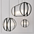 Modern Square Glass Chandelier 3D model small image 1
