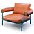 Modern Leather Armchair: Tomas Alonso 3D model small image 4