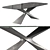  Sleek Italian-designed Nexus Glass Dining Table 3D model small image 1