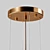 Gold Pendant Lamp LOT 3D model small image 3