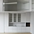 Modern Glass Kitchenette 3D model small image 1
