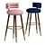 Betsy Retro Bar Chair 3D model small image 1