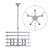 Elegant Metal Ring Chandelier 3D model small image 3