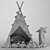 Children's Adventure Teepee 3D model small image 5