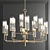 Elegant 15-Light Tiered Chandelier 3D model small image 1