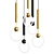 Luxury Pendant Light Set 3D model small image 2