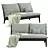 Luxury Boudoir Loveseat: Elegant Comfort with Gabriel Scott 3D model small image 1