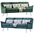 Retro Chic Carlo Sofa 3D model small image 1