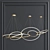 Adjustable LED Oval Rings Pendant 3D model small image 2